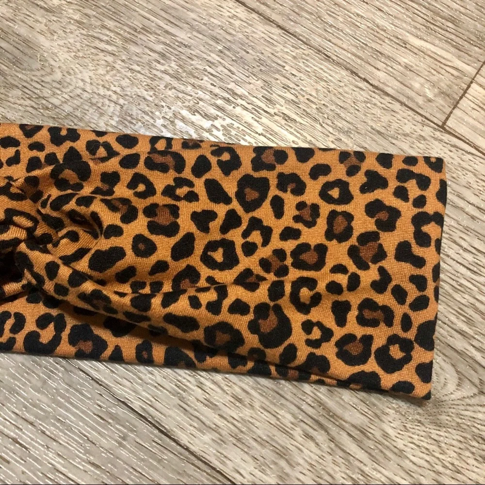 Animal Print Twisted Headband Handmade NEW